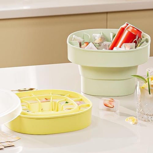 Ice Cube Making Mold and Storage Box with Lid Portable in 2023