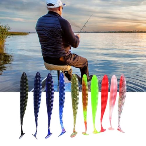 Faux Worm Baits T Fly Fishing Tackle Silicone Rubber Fish Lure 5Pcs - buy  Faux Worm Baits T Fly Fishing Tackle Silicone Rubber Fish Lure 5Pcs:  prices, reviews