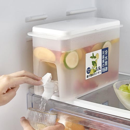 Large Cold Kettle Refrigerator With Faucet Lemonade Bottle Drinkware Kettle  Pot