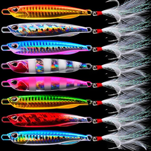 8 Pcs/lot New Jigging Lure Set Fishing Lures Metal Spinner Spoon Fish Bait  Jigs Japan Fishing Tackle Pesca Bass Tuna Trout - buy 8 Pcs/lot New Jigging  Lure Set Fishing Lures Metal