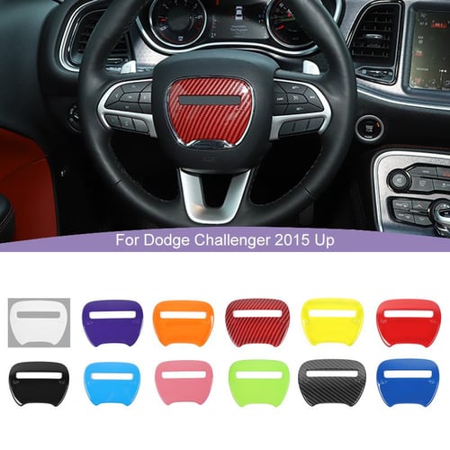 ABS Steering Wheel Center Decoration Cover Sticker Fit For Dodge  Challenger/Dodge Charger / Dodge Durango 2015 Up Car Ornament Interior  Accessories - buy ABS Steering Wheel Center Decoration Cover Sticker Fit For