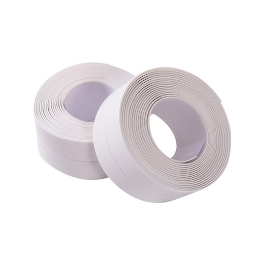 1 Roll Bathroom Shower Sink Bath Sealing Strip Tape, White PVC Self Adhesive  Waterproof Wall Sticker For Bathroom, Sink, Bathtub, Toilet 126in