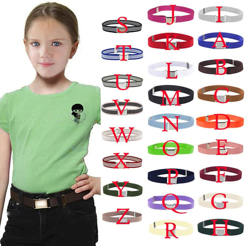 Children Faux Leather Belt Solid Color Colorful Waistband Kids Decorative  Belt