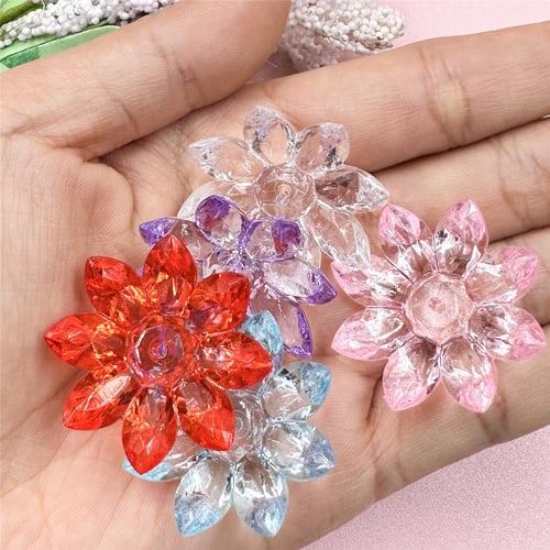 Acrylic hot sale crystal beads