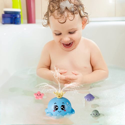 Baby Bath Toy With 4 Water Spray Modes,Light Up Octopus Tub Toys,Auto-Rotating  Toddlers Bathtub Toys With Ocean Animals/Fountain Sprinkler Etc. - buy Baby Bath  Toy With 4 Water Spray Modes,Light Up Octopus