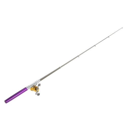 1M/1.4M Pocket Collapsible Fishing Rod Reel Combo Mini Pen Fishing