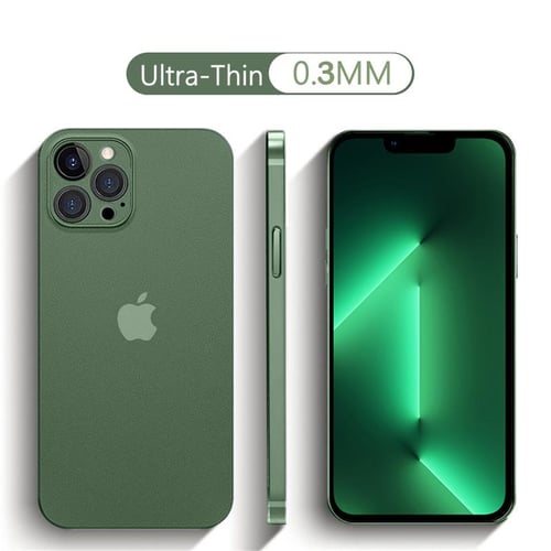 (Black Green, For iPhone 13) Luxury Silicone Shockproof Matte Phone Case For iPhone 13 12 11 Pro Max Mini x XS XR 7 8 Plus SE 2 2020 Transparent Thin