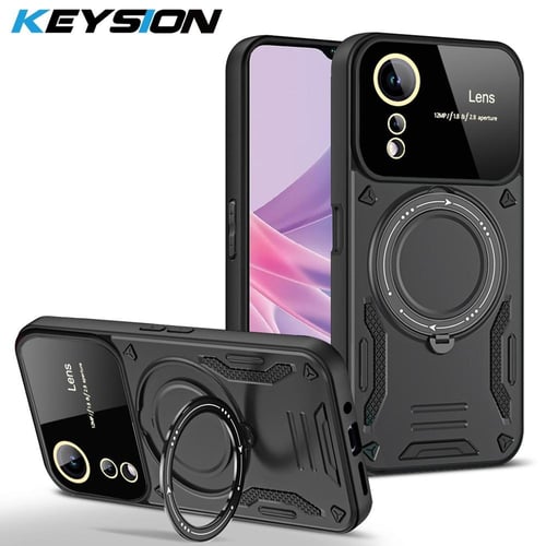KEYSION Shockproof Armor Case for OPPO A78 5G A98 A17 A17K Ring Stand  Camera Protector Phone Cover for OPPO Reno 10 Pro+5G 8T 5G - buy KEYSION  Shockproof Armor Case for OPPO