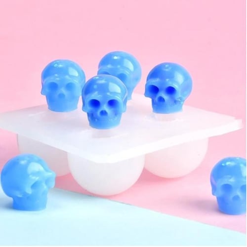 Skull Silicone Mold Resin Epoxy Diy Halloween Theme Ornament Maker - buy  Skull Silicone Mold Resin Epoxy Diy Halloween Theme Ornament Maker: prices