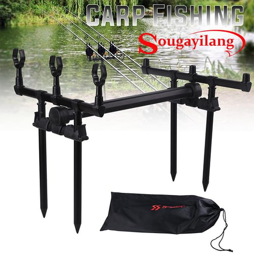 Fishing Rod Holders Telescopic Stand Head Carp Tackle Tool Fishing  Accessories