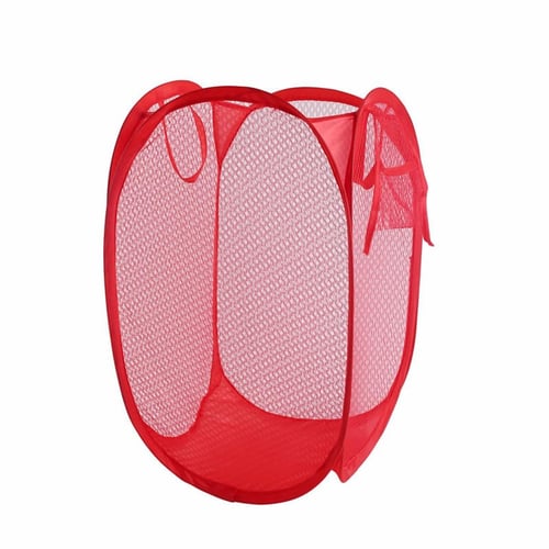 Mesh Pop Up Dirty Laundry Basket Hamper with Durable Handles Collapsible  Laundry Basket Clothes Storage Baskets Laundry Basket