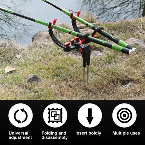 Solid High-strength Sturdy Fishing Pole Organizer 6 Rods Wall