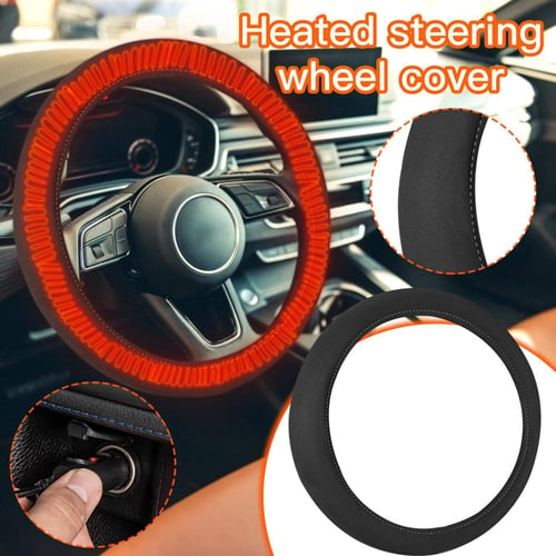 Universal 130cm Car Heated Heated Steering Wheel Cover With Switch