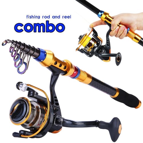 Sougayilang Fishing Rod Combo 1.8-3.6M Carbon Telescopic Pole and Metal  Drag Powerful Spinning Reel - buy Sougayilang Fishing Rod Combo 1.8-3.6M  Carbon Telescopic Pole and Metal Drag Powerful Spinning Reel: prices,  reviews