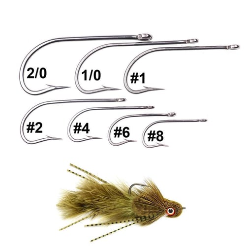 Bimoo 20pcs Stainless Steel O'SHAUGHNESSY Fish Hooks Long Shank Saltwater  Streamer Fly Tying Hooks for Sculpin Clouser Minnow - buy Bimoo 20pcs Stainless  Steel O'SHAUGHNESSY Fish Hooks Long Shank Saltwater Streamer Fly