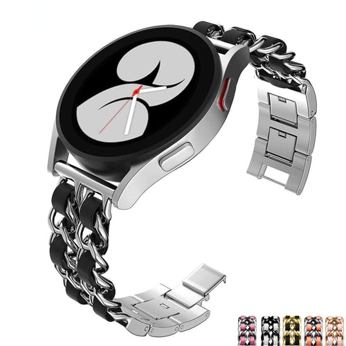 20mm 22mm Luxury strap for Samsung Galaxy watch 6/4/classic/3/5/5 pro/women  Leather Diamond belt for Huawei Gt 3-pro-2-2e band