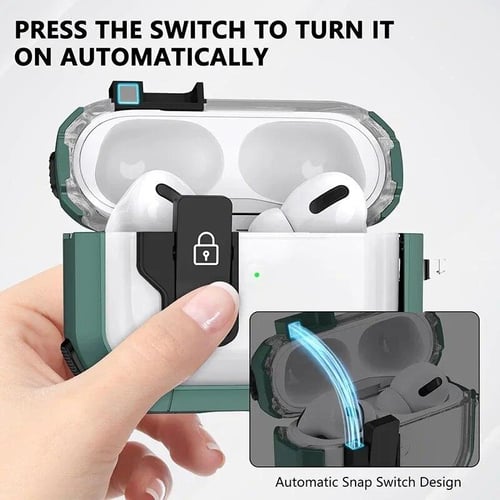 Lock Switch Case Compatible With airpods 3 Pro 2 1 Cover Compatible With  Apple Air Pods Pro 2 Pro2 3rd 2nd Gen Anti-fall Case Compatible With  airpods3 Pro 2 Funda