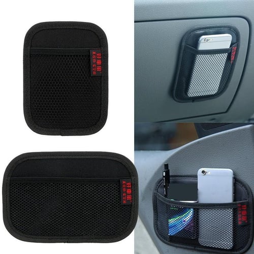 Universal Multifunction Adhesive Car Storage Bag Cell Phone Holder Styling  Storage Box Coin Tidy Organizer Interior Accessories