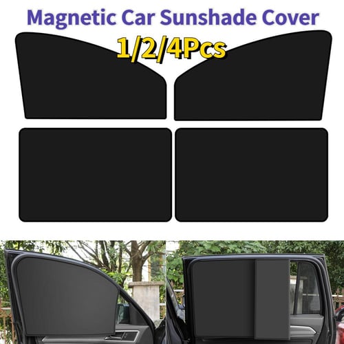 1/2/4PCS Magnetic Car Sun Shade UV Protection Car Curtain Car