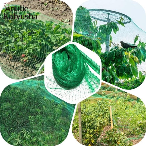 4/6/8/15/20m Nylon Garden Bird Net Pond Crops Fruit Tree Vegetables  Protection Anti