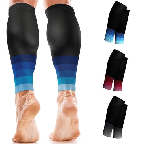 1 Pair Calf Sleeves Running Sports Leg Elastic Compression Sleeve