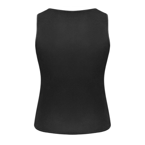 Neoprene Sweat Vest for Men Waist Trainer Vest Adjustable Workout Body  Shaper with Double Zipper for Sauna Suit for Men