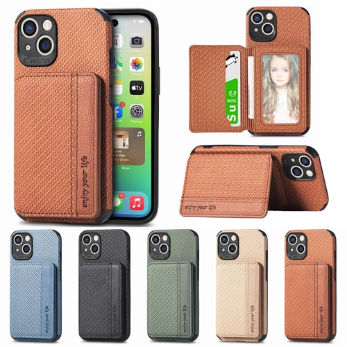 Flip Phone Case for iPhone 11 12 PRO Max 13 Mini Xr X Xs 7 8 Plus 6 6s Plus  Se 2020 Leather Holder Slot Wallet Satnd Cover Coque - China Phone