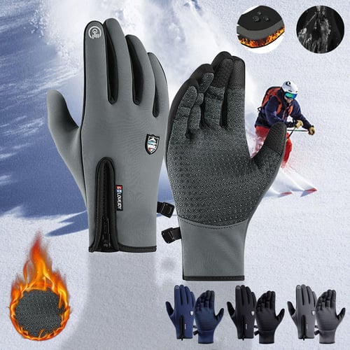 Thermal Windproof Waterproof Winter Gloves Touch Screen Warm Mittens Men  Women