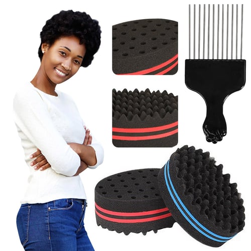 Wave Barber Sponge Hair Brush Afro Curl Twist Dreads Coil Wave Men Women