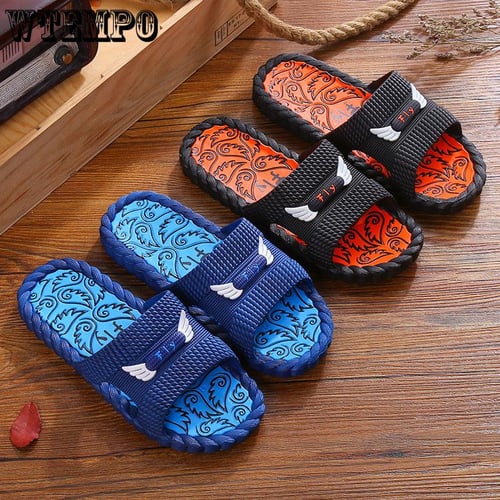 Personalized Wing Design Anti Odor and Anti Slip Men s Slippers