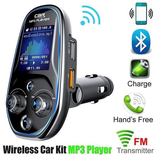 Car FM Transmitter MP3 Player AUX Audio Receiver QC3.0 Type C Fast Charge  USB Charger Hands Free Bluetooth 5.0 Car Kit - buy Car FM Transmitter MP3  Player AUX Audio Receiver QC3.0