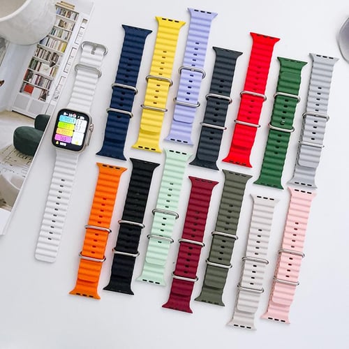 Leather Strap For Apple watch Ultra 49mm 7 45mm 41mm 6 5 4 SE 44mm