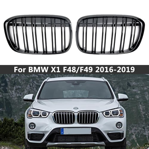 A Pair Car Styling Dual Slat Front Bumper Grills Kidney Grille For