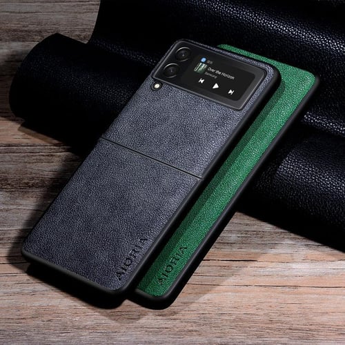 Slim PU Leather Cases For Samsung Galaxy Z Flip 5 4 3 5G Ultra Thin Phone  Case Cover For samsung Z Flip 1 2 Z Flip3 Coque Fundas