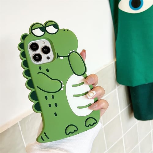 Couple Matching Cute Dinosaur Phone Case For iphone 14 11 12 13 Pro Max XR  7 8 +