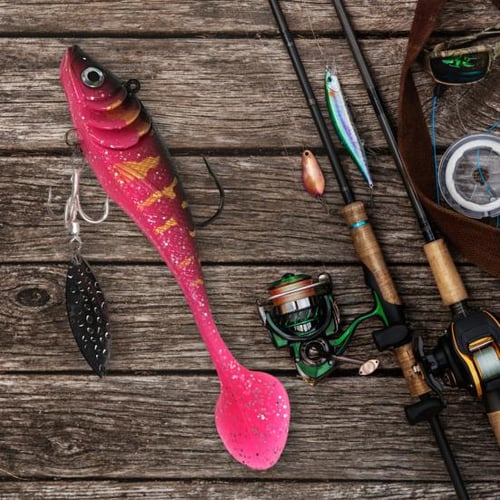 Fishing Soft Bait Life-like Vibrant Color Vivid Useful Rotating