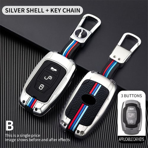 Metal Zinc Car Smart Key Cover Case Bag Shell Holder for BYD Song Max Yuan  S7 Qin 80 Protector Accessories