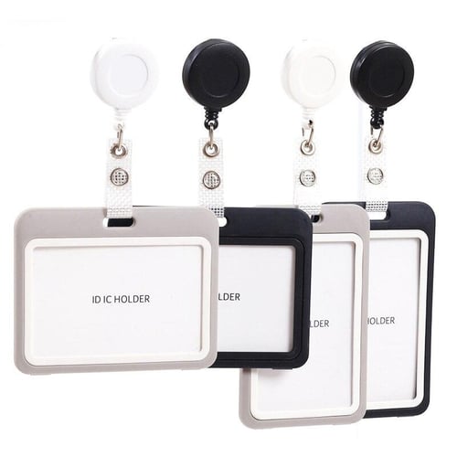 ID Credit Card Holder with Retractable Badge Reel Nurse Doctor