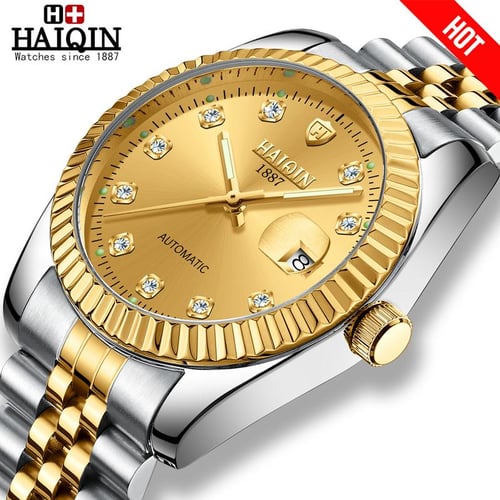 HAIQIN Mens Watches Luxury Automatic Mechanical Watch Men