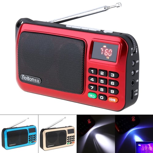 Dual Band Mini Radio 3.5mm Jack Portable Mini Radio Music Player Radio for  Elder