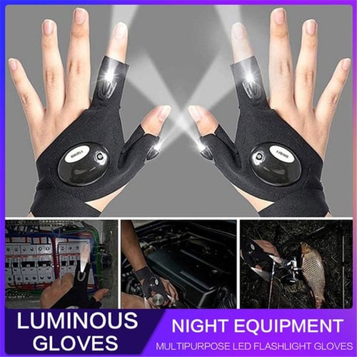 1PC LED Flashlight Night Running Outdoor Night Compact And Light Easy To  Use Ventilate Half-finger Luminous Fishing Gloves - buy 1PC LED Flashlight  Night Running Outdoor Night Compact And Light Easy To