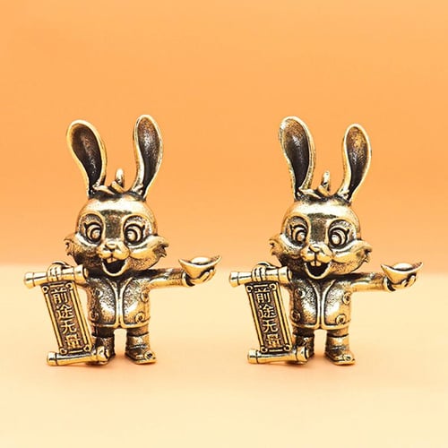 Chinese New Year Zodiac Lucky Rabbit Statue Ornament Key Chain Pendant  Decor - buy Chinese New Year Zodiac Lucky Rabbit Statue Ornament Key Chain  Pendant Decor: prices, reviews