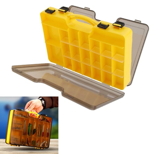 Portable Double Sided 44 Compartments Yellow Plastic Fishing Tackle Storage  Box - buy Portable Double Sided 44 Compartments Yellow Plastic Fishing  Tackle Storage Box: prices, reviews