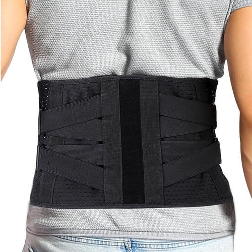 Breathable Air Mesh Back Brace for Men Women Lower Back Pain