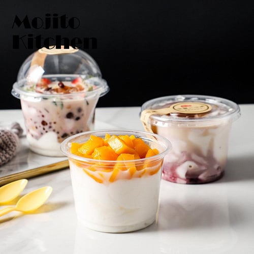 25PCS 250ml Disposable Pudding Jelly Cup Snack Dessert Bowls Plastic Clear  Portion Cups With Lids For Mousses Sauce Jelly Yogurt - buy 25PCS 250ml  Disposable Pudding Jelly Cup Snack Dessert Bowls Plastic
