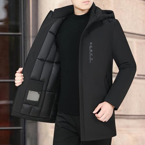 Long sleeve clearance stand collar coat