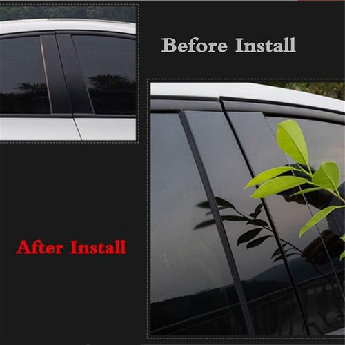 8Pcs Car Door Window Trim Pillar Posts Pillar Cover Stickers for for BMW X5  E53 2000 2001 2002 2003 2004 2005 2006 Auto Styling - buy 8Pcs Car Door  Window Trim Pillar