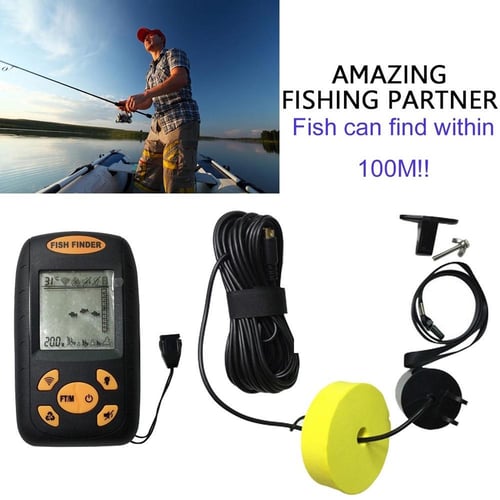 New Wire Fish Finder Portable Sonar Echo Sounder Fishing Machine