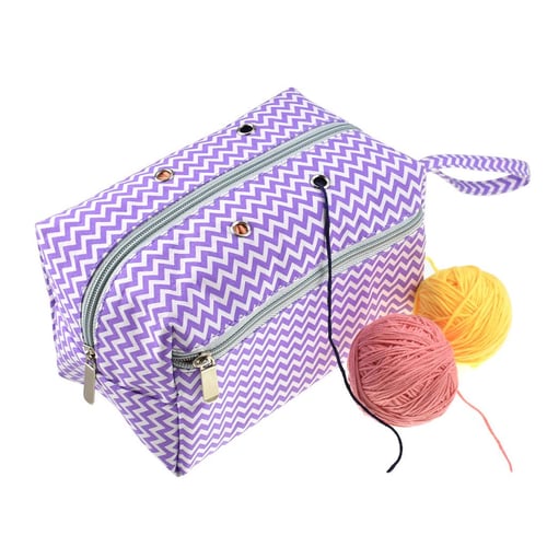 Knitting Yarn Storage Bag Crochet Hooks Sewing Tools Tote Organizer Holder  Bag