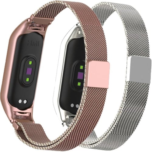 Cheap Magnetic Mi Band 8 6 5 4 3 Strap for Xiaomi Mi Band 3 4 5 6 7 8  Stainless Steel Bracelet Xiomi MiBand 8 Correa Wrist Band Watchband  Replacement Strap